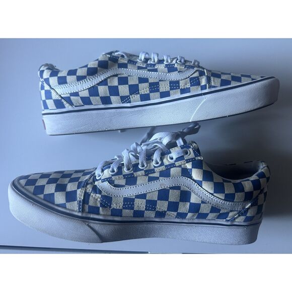 🔥 Vans ComfyCush Old Skool Checker Lapis Blue – Men’s Size 12 – Like New! 🔥 - Picture 3 of 8